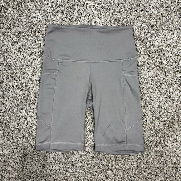 Velocity Sculpt And Flow Grace 9” Short Women’s Sz S Biker Shorts Grey Pockets - Picture 1 of 11